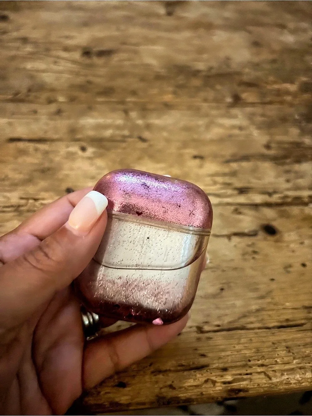 Apple AirPods Charging Case with Kate Spade Glitter Cover